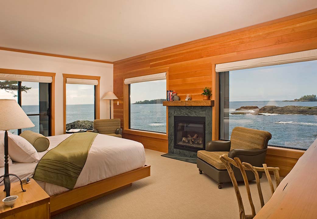 Guest room at Wickaninnish Inn